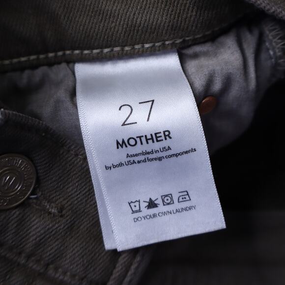 MOTHER Rascal Ankle Step Fray Jeans Capers High Waisted 5 Button Women's 27 - Picture 11 of 12